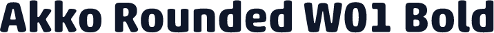 Akko Rounded W01 Bold