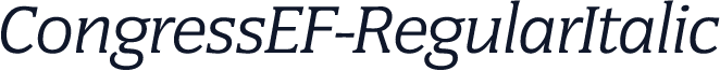 CongressEF-RegularItalic