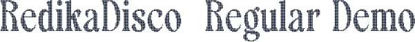 RedikaDisco-Regular Demo