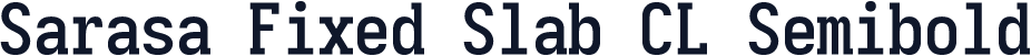 Sarasa Fixed Slab CL Semibold