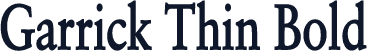 Garrick Thin Bold