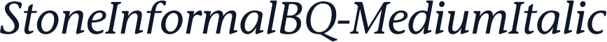 StoneInformalBQ-MediumItalic