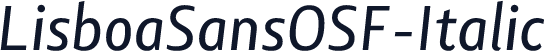 LisboaSansOSF-Italic