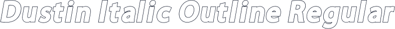 Dustin Italic Outline Regular