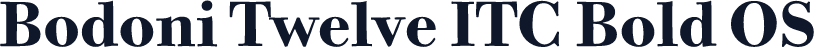 Bodoni Twelve ITC Bold OS