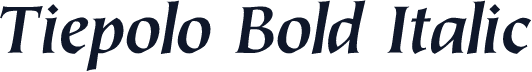 Tiepolo Bold Italic