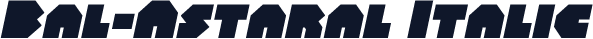 Bal-Astaral Italic