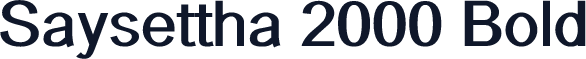 Saysettha 2000 Bold