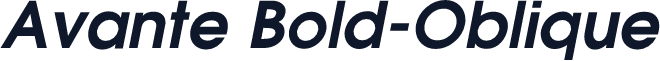 Avante Bold-Oblique
