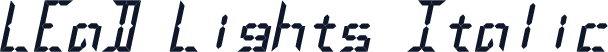 LEaD Lights Italic