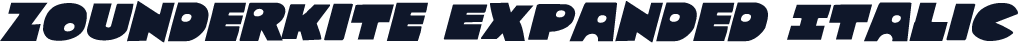 Zounderkite Expanded Italic