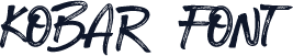 KOBAR FONT