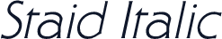 Staid Italic