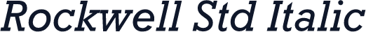 Rockwell Std Italic
