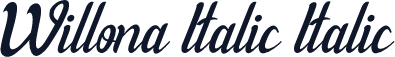 Willona Italic Italic