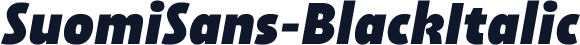 SuomiSans-BlackItalic