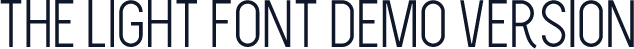 THE LIGHT FONT DEMO VERSION