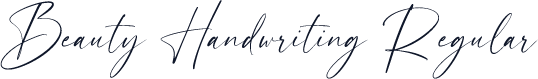 Beauty Handwriting Regular