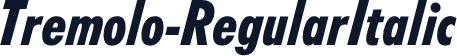 Tremolo-RegularItalic