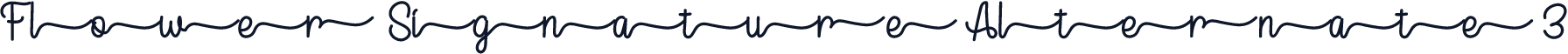 Flower Signature Alternate 3