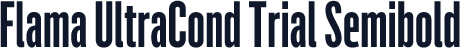 Flama UltraCond Trial Semibold