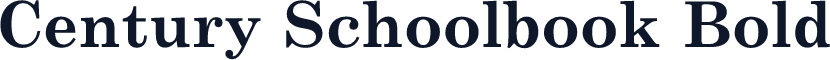 Century Schoolbook Bold