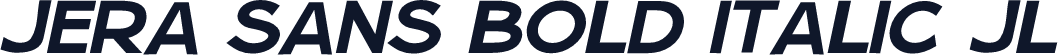 Jera Sans Bold Italic JL