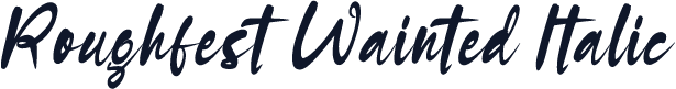 Roughfest Wainted Italic