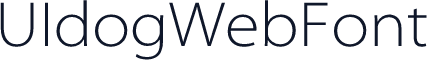 UIdogWebFont