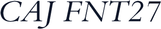 CAJ FNT27
