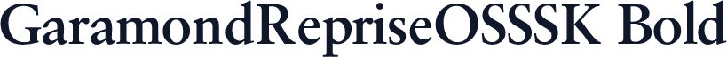 GaramondRepriseOSSSK Bold