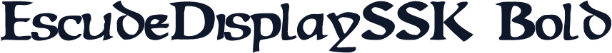 EscudeDisplaySSK Bold
