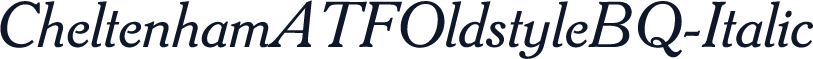 CheltenhamATFOldstyleBQ-Italic