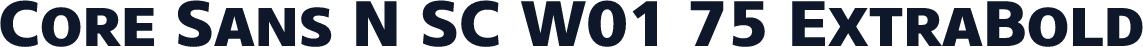 Core Sans N SC W01 75 ExtraBold