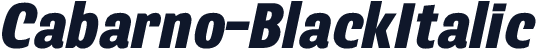 Cabarno-BlackItalic