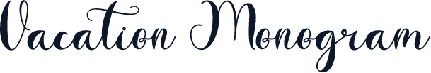 Vacation Monogram