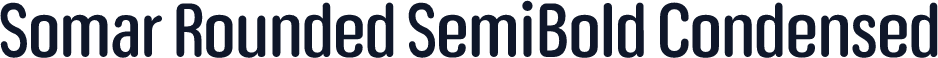 Somar Rounded SemiBold Condensed