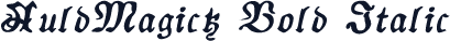 AuldMagick Bold Italic