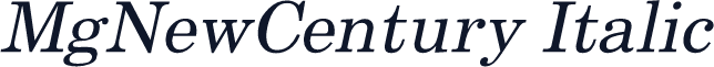 MgNewCentury Italic