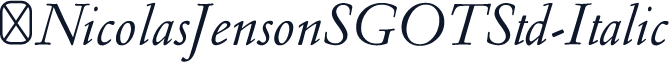 ☞NicolasJensonSGOTStd-Italic