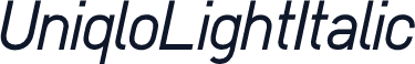 UniqloLightItalic