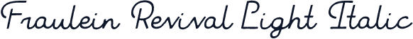 Fraulein Revival Light Italic