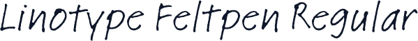 Linotype Feltpen Regular