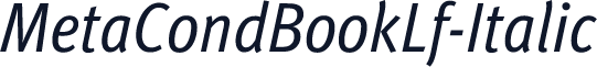 MetaCondBookLf-Italic