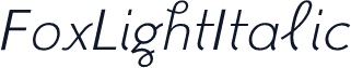 FoxLightItalic