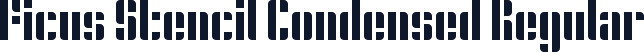 Ficus Stencil Condensed Regular