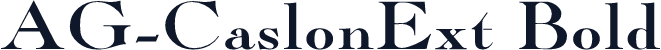 AG-CaslonExt Bold