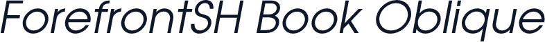 ForefrontSH Book Oblique