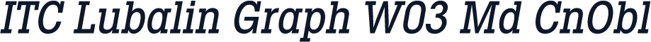 ITC Lubalin Graph W03 Md CnObl