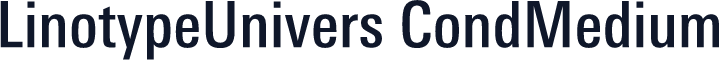 LinotypeUnivers CondMedium